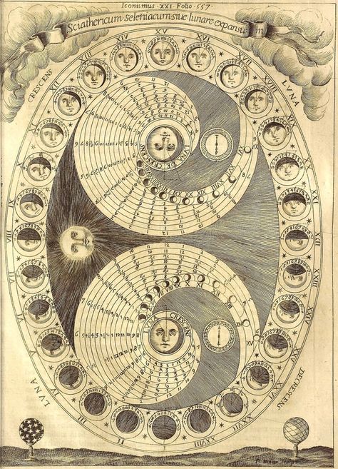 Moon Chart, Poster Grafico, Vintage Man, Vintage Moon, Moon Poster, Alphonse Mucha, Book Of Shadows, Moon Phases, Sacred Geometry