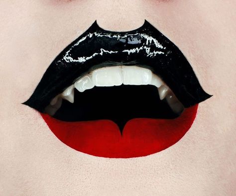 Bat Lips Makeup, Goth Bat Nails, Bat Women Makeup, Sfx Vampire Makeup, Halloween Costumes For Goths, Halloween Bat Costume Women, Halloween Gothic Makeup, Vampire Bat Makeup, Gothic Lip Makeup