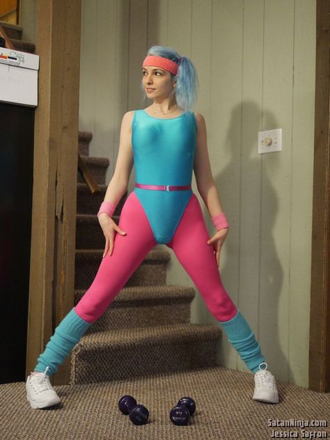 80s Aerobics Outfit, Aerobics Outfit, Unitard Outfit, 80s Aerobics, People Exercising, 80s Workout Outfit, Aerobic Outfits, 80s Workout Clothes, Fashion Over The Decades