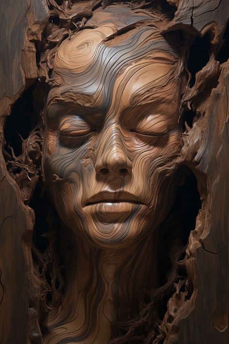 Wood Carving Faces, Wood Carving For Beginners, Carved Wood Wall Art, Our Memories, Abstract Face Art, Figurative Artwork, Model Paint, Wood Carving Art, Wooden Sculpture