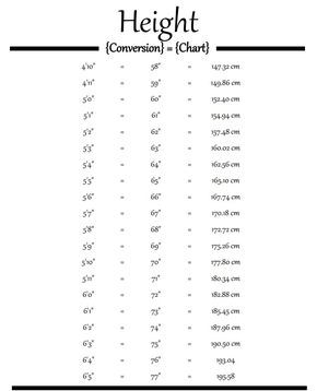 Height conversion chart. ' feet " inches Height To Weight Chart, Body For Life Workout, Cm To Inches Conversion, Weight Conversion Chart, Dr Office, Yoga Posses, A Small Tattoo, Measurement Conversion Chart, Increase Height Exercise