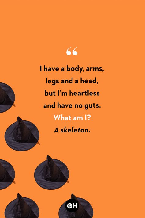 halloween riddles quote card Halloween Riddles For Kids, Riddles And Brainteasers, Halloween Riddles, Riddles For Kids, Brain Teasers Riddles, Mind Benders, Creative Nonfiction, Tongue Twisters, Casper The Friendly Ghost