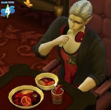 Vampire Food, Sims 4 Vampire, The Sims 4 Mod, Vampire Stuff, Witchy House, Cc Packs, Ts4 Mods, Cc Shopping, Victorian Gown