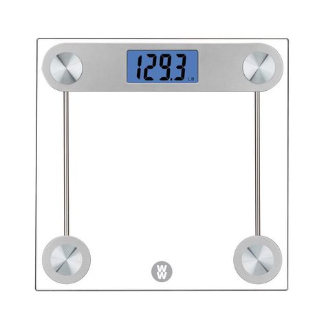 Conair WW Scales Digital Glass Bathroom Scale, Silver, 400 Lb Body Fat Measurement, Weight Measurement, Glass Bathroom, Digital Scale, Body Weight, Weight Watchers, Bathroom Scale, Scales, Cool Things To Buy