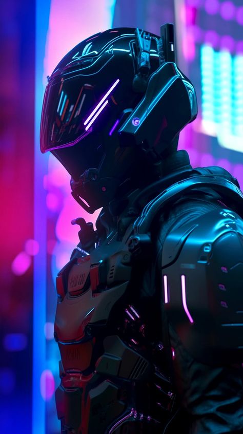 Midjourney prompt: Police sci-fi wearing cybernetic black - PromptHero Cyberpunk Police, Black Armor, Octane Render, Cyberpunk City, Dramatic Lighting, Cyberpunk Character, Depth Of Field, Crash Course, Unreal Engine