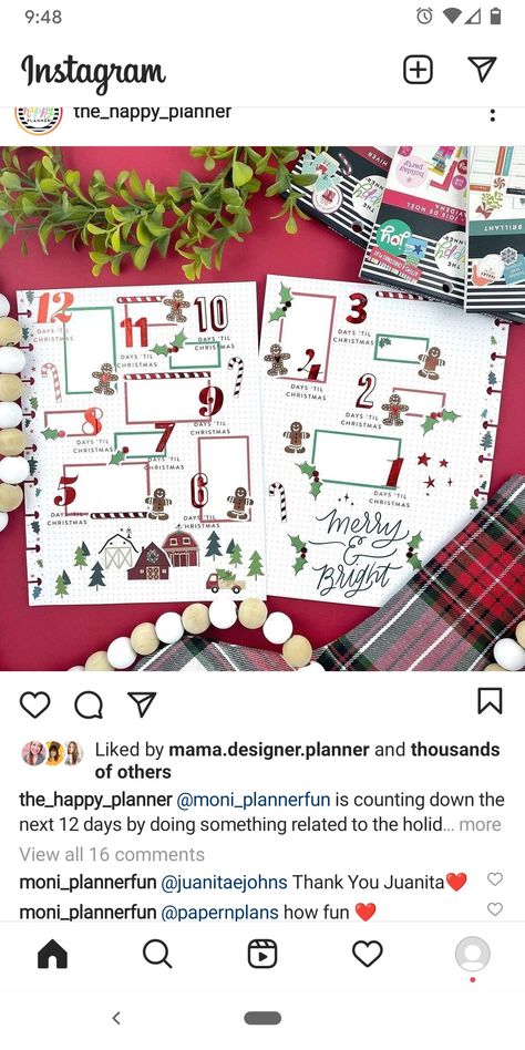 Happy Planner New Years Layout, Happy Planner Christmas Layout Ideas, Happy Planner Christmas, Christmas Diary, Journal Things, Stationary Ideas, Journaling Planner, Happy Planner Layout, Mom Planner