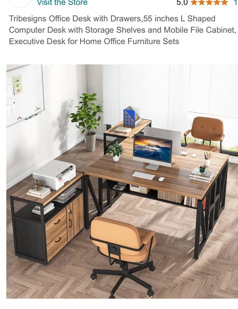 Shared Office Space Ideas Work Stations, Office Space For Two People, 2 Person Office Layout, Two Desk Office Layout, 2 Desk Office Layout, Two Desk Office, Home Office For Two People, 2 Person Office, Work Office Ideas