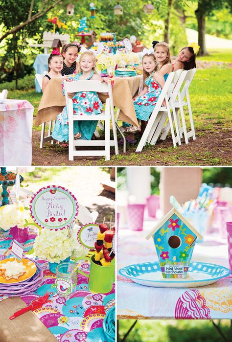 Bright & Cheery Flirty Birdie Forest Party Bird Theme Parties, Birdie Birthday, Bird Birthday Parties, Bird Cookies, Forest Party, Birthday Bar, Bird Party, Christmas Party Themes, Kid Parties