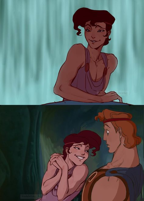 Genderbent Megara, Hercules Megara Fan Art, Meg Fanart Hercules, Hades Hercules Fanart, Megara X Hercules, Genderbent Hercules, Hercules X Megara Fanart, Meg X Hercules, Ripushko Disney