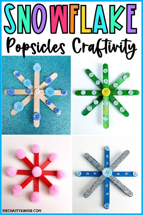 Create a magical winter wonderland with our simple yet adorable snowflake popsicle craft. Perfect as a winter crafts for kids project, these sparkly creations are the essence of winter activities for kids. Our guide makes easy winter crafts for kids accessible and fun, especially for making popsicle snowflakes for kids. Let's get crafting and create some winter magic! Popsicle Snowflakes, Easy Winter Crafts For Kids, Winter Fine Motor, Snowflakes For Kids, Popsicle Craft, Winter Kindergarten Activities, Easy Winter Crafts, Popsicle Crafts, Winter Activities For Kids