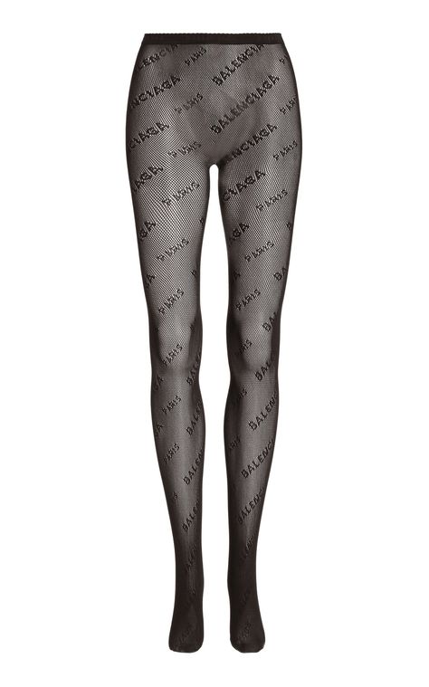 Balenciaga Tights, Luxury Full-length Stretch Tights, Balenciaga Raver Pants, Balenciaga Trousers, Micro-elastic Mesh Leggings, Balenciaga Logo, Urban Aesthetic, Balenciaga Black, Signature Look