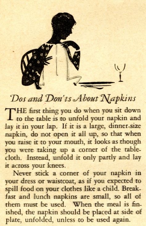 "The Etiquette Book: What to do, and How – and Mistakes to Avoid", 1929 1800s Lifestyle, Etiquette For A Lady, Dinning Etiquette, Lady Rules, Tik Tok Videos Funny, Table Etiquette, Dining Etiquette, Etiquette And Manners, Table Manners