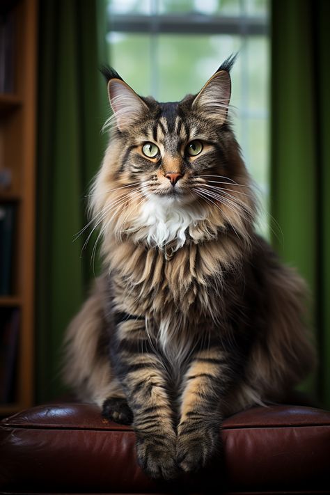 Grey Maine Coon cat lounging with tail curled around paws. Mainecoon Cat Tattoo, Mainecoon Drawing, Mainecoon Tattoo, Maine Coone Drawing, Mainecoon Cat Drawing, Grey Mainecoon Cat, Mainecoon Tattoos, Mainecoon Cat Aesthetic, Quilling Cat