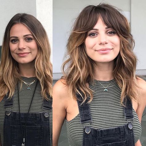 ASK LACEY FOR THIS CUT <3 Bangs With Medium Hair, Bohemian Hairstyles, Happy Hair, Trending Hairstyles, Curtain Bangs, Hair Long, Dreamy Wedding, Hair Envy, Grunge Hair