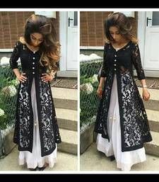 Buy Black embroidered georgetteandnet unstitched salwar with dupatta dress-material online Mumbai Party, Punjabi Dresses, India Women, Saree Kurti, Outfit Essentials, Salwar Kamiz, Mode Abaya, Desi Clothes, Ghagra Choli