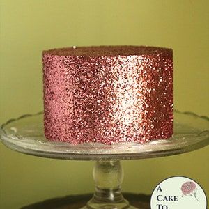 Pink Glitter Cake, Gold Glitter Cake, Bling Cakes, Faux Cake, Faux Food, Glitter Rosa, Trendy Baby Shower Ideas, Glitter Photo, Bolo Fake