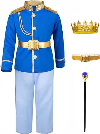 Comes in blue, red, or white. Size 4-10 years old Costume For Kids Boys, Prince Charming Costume, Prince Theme, Prince Costume, Carnival Dress, King Outfit, Kids Costumes Boys, Costume For Kids, Cheap Halloween