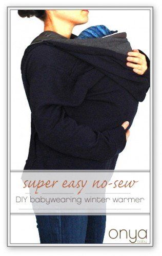 Babywearing 101: Super Easy No-sew DIY Winter Babywearing Cover | Onya Baby Kangaroo Baby Carrier, Baby Winter Wear, Baby Wearing Diy, Diy Baby Carrier, Baby Wearing Coat, Baby Wearing Jacket, Diy Clothes Hangers, Maternity Hoodie, Kangaroo Baby