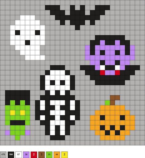 Easy Halloween Perler Bead Patterns, Things To Make Halloween, Halloween Perler Bead Patterns Pumpkins, Fall Perler Bead Patterns Small, Pearl Beads Ideas Free Pattern, Perler Halloween Pattern, Mini Perler Bead Patterns Halloween, Melty Bead Patterns Halloween, Halloween Melting Beads