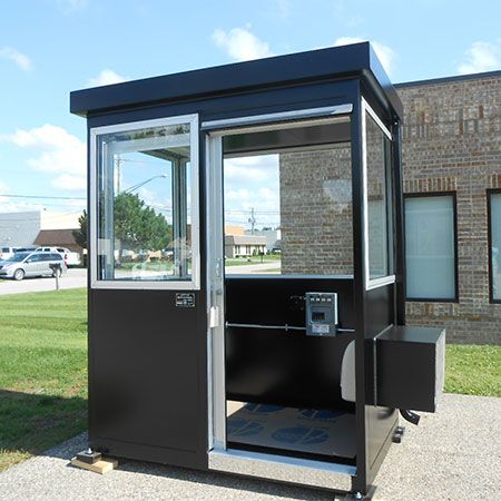 Guard House | Security Booth Guard Room Design, Security Cabin Design, Security Post Design, Guard House Design, Security Guard House, Ram Narayan, Security Kiosk, Pos Satpam, Guard Booth