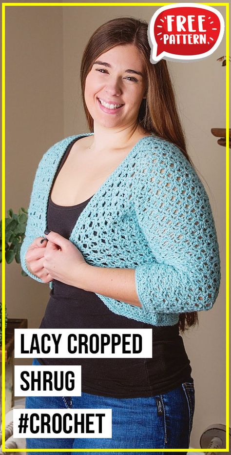 Crochet Shrug Pattern Free, Duster Pattern, Bolero Crochet, Crochet Bolero Pattern, Crochet Garments, Bolero Pattern, Crochet Tee, Cropped Shrug, Crochet Shrug Pattern