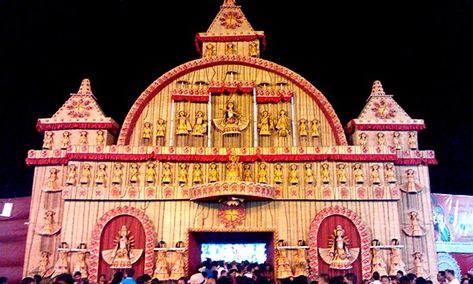 Top 9 Durga Puja Pandals in Mumbai - Traditional To Modern Puja Pandal Design, Durga Pandal Decoration Ideas, Durga Puja Kolkata Pandal, Kali Puja Pandal, Puja Pandal Decoration, Saraswati Puja Pandal, Durga Pandal, Durga Puja Pandal, Bengali Sweets