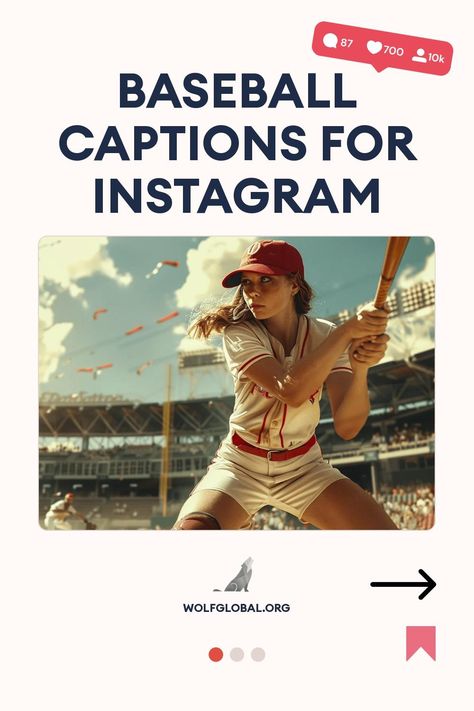 Promotional graphic for Baseball Captions for Instagram featuring a focused player ready to swing.
Infographic with baseball-themed checklists and a call-to-action button for more content.
A smiling woman using a laptop with social media engagement icons and promotional text. Baseball Game Instagram Captions, Park Swings, Opening Day Baseball, Home Run Baseball, Caption For Boys, Softball Pitcher, Perfect Pitch, Fly Ball, Twins Baseball