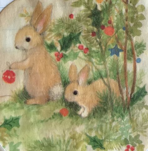 Vintage Animal Wallpaper, Vintage Bunny Wallpaper, Cottagecore Art Prints, Vintage Bunny Drawing, Lindsay Core, Cottagecore Painting, Storybook Art, Vintage Bunny, Cute Paintings