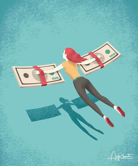 Editorial illustrations Redbook on Behance Aesthetic Money, Manifestation Money, Satirical Illustrations, Sketch Note, 11 December, Visual Metaphor, Money Manifestation, Saving Challenge, Conceptual Illustration