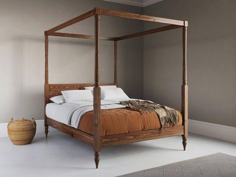 Space Saver Bed, Country Bed, Bed Without Headboard, Poster Country, Solid Oak Beds, Poster Beds, Small Single Bed, Oak Bed, 4 Poster Beds