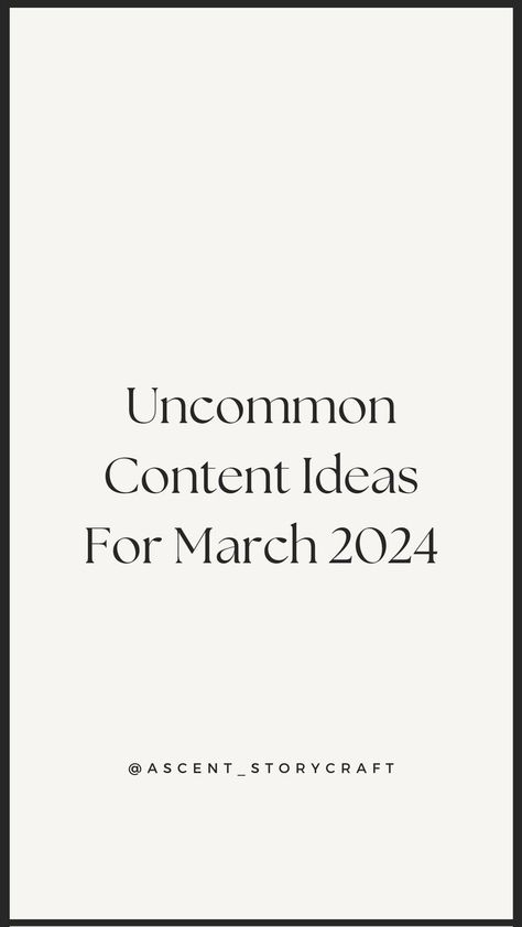 March Content Ideas For Social Media Content Ideas For Social Media, Social Media Ideas, Video Ideas, Content Ideas, Post Ideas, Social Media, Media