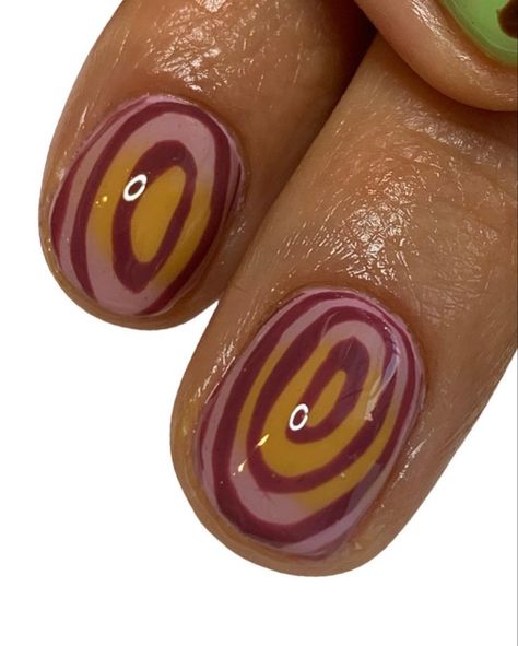 Crazy Fall Nails, Short Maximalist Nails, Blob Nails, Beetle Nails, Unique Short Nails, Hipster Nails, Nails Nail Polish, Her Nails, Nail Jewelry