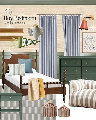 Bedroom In Forest, Green Boy Bedroom, Blue And Green Nursery, Blue Boys Room, Boys Bedroom Green, Green Boys Room, Boys Room Blue, Bedroom Sitting Room, Preppy Boys