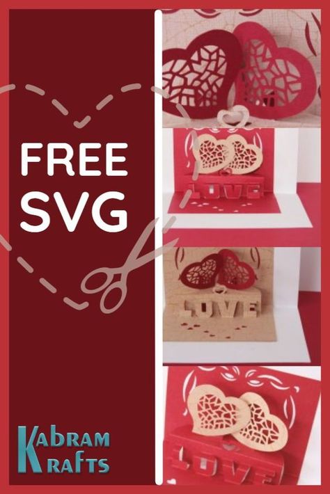 3D SVG Cut Files 3d Vase, Valentines Day Cards Diy, Valentines Day Cards Handmade, Valentine Svg Files, Projets Cricut, Happy Valentines Day Card, Valentine Gifts For Girlfriend, 3d Svg, Birthday Kids