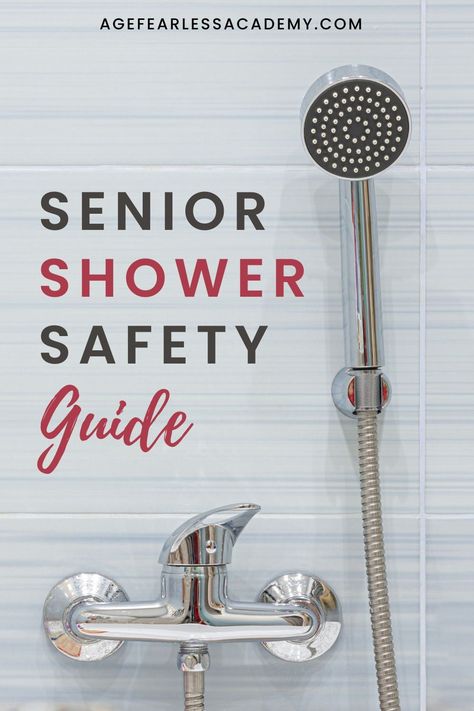 Bathrooms can be a danger zone, especially for seniors. Learn how to make your shower safer & more accessible without compromising on bathroom design. From walk-in shower ideas to hand-held shower heads and well-placed grab bars, let us walk you through the essential features that create a safer and more luxurious shower. A must-read for anyone considering bathroom renovations for aging adults, this informative guide provides expert insights and practical tips. #showerideas Showers For Elderly Walk In, Safety Bars In Showers, Elderly Bathroom Ideas, Accessible House Plans, Stand Up Showers, Bathroom Measurements, Roll In Showers, Accessible House, Walk In Shower Ideas