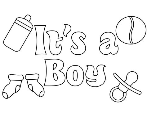 Baby Shower Coloring Pages, Baby Shower Congratulations, Christian Baby Shower, Kids Printable Coloring Pages, Family Coloring Pages, Baby Coloring Pages, Boy Coloring, Baby Printables, Free Baby Shower