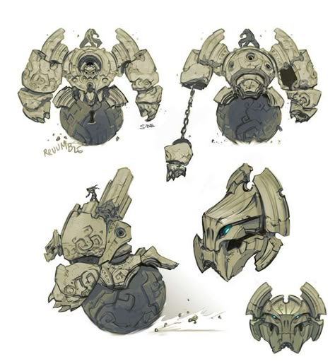 Constructs Golem Concept Art, Stone Creature, Stone Golem, Arte Robot, Monster Concept Art, Fantasy Monster, Monster Design, Creature Concept Art, 판타지 아트