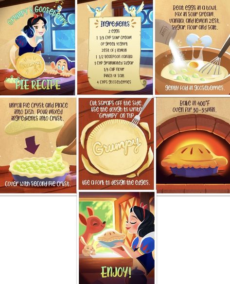 Disney Movies Recipes, Disney Snack Recipes, Disney Movie Desserts, Food From Movies And Tv Shows, Disney Movie Inspired Food, Disney Themed Recipes, The Disney Princess Cookbook, Disney Movie Food Recipes, Disney Dishes Recipes