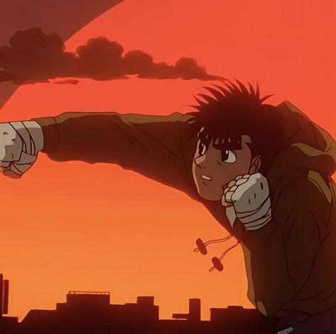 Boxing Anime Pfp, Ippo Training, Ippo Makunouchi Pfp, 90s Anime Aesthetic Pfp, Boxing Pfp, Ippo Makunouchi Wallpaper, Hajime No Ippo Pfp, Hajime No Ippo Art, 90s Anime Wallpaper