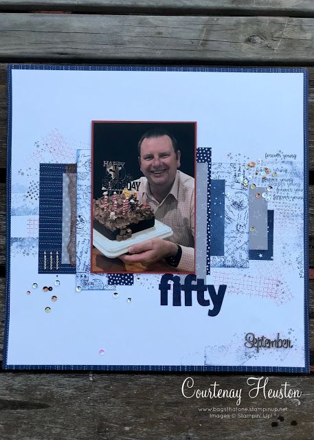 Male Birthday Scrapbook Layouts, Masculine Scrapbook Pages, Stampin Up Scrapbook Layouts, Stampin Up Scrapbook Pages, Retirement Scrapbook, Scrapbook Pages Layouts, Scrapbook Family, Masculine Scrapbook, Birthday Scrapbook Layouts