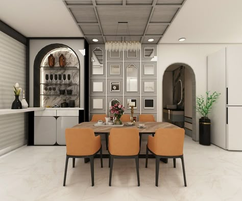 "Embrace Elegance: Where Grey Meets Dining and Bar Sophistication ✨" #InteriorDesign #HomeDecor #InteriorInspiration #DesignInspiration #Decorating #InteriorStyling #HomeInteriors #InteriorDecor #HouseTour #ModernHome #TraditionalHome #ContemporaryDesign #InteriorDetails #LivingRoomDecor #KitchenDesign #BathroomDecor #BedroomInspiration #InteriorDesigner #HomeRenovation #DIYHome Dining Wall Design Modern, Living Dining Room Designs, Dining Wall Design, Details Drawing, New Home Essentials, Dining Interior, Pop Ceiling, Dining Room Design Modern, Hall And Living Room