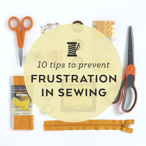 10 Tips to Prevent Frustration When Sewing Beginner Sewing Projects Easy, Sewing Class, Sewing Blogs, Sewing Lessons, Sewing Projects For Beginners, Sewing Skills, Easy Sewing Projects, Love Sewing, Sewing Tips