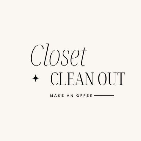 CLOSET SALE!懶 Clean Out Closet Sign, Closet Clean Out Graphic, Sale Wallpaper, Closet Cleanout, Djerf Avenue, Cleaning Out Closet, Closet Sale, Cleaning Closet, Clean Out