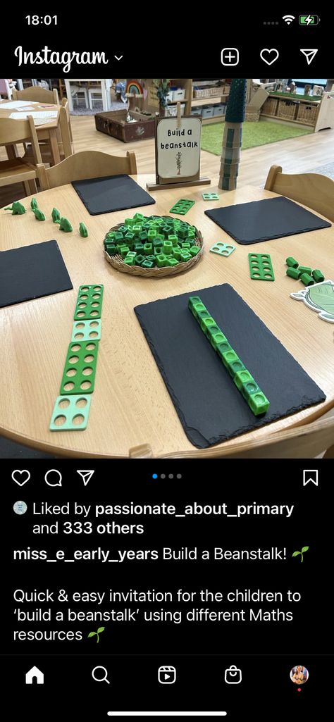 Growing Tuff Tray Ideas, Jaspers Beanstalk Eyfs Activities, Jaspers Beanstalk Eyfs, Jack And The Beanstalk Eyfs, Eyfs Fairytales, Growing Eyfs, Jaspers Beanstalk, Eyfs Jack And The Beanstalk, Jack Beanstalk