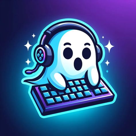 I will make unique ghost gaming mascot logo design with unlimited revision Logo Design Gaming, Spooky Doodles, Gaming Mascot Logo, Gaming Profile Pictures, Ball Painting, Urban Samurai, Games Logo, Logo Gaming, Animation Logo