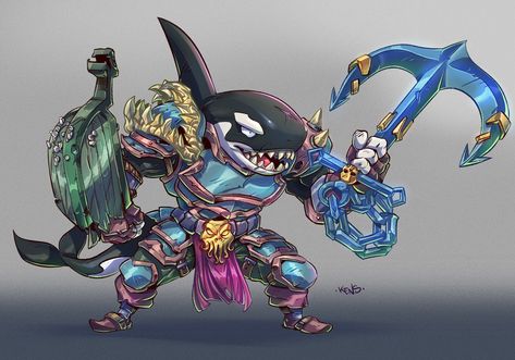 Animal Knight, Animal Rpg, Soul Sacrifice, Fish Character, Fantasy Fish, Pirate Props, Fantasy Heroes, Killer Whale, My Signature