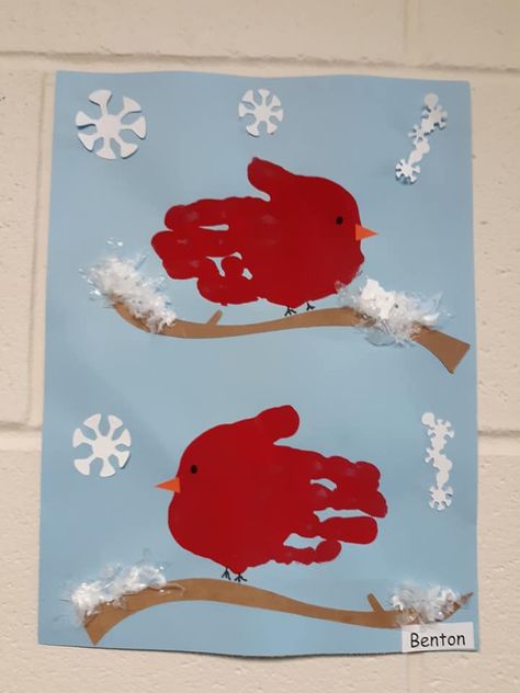 Preschool Craft January, Winter Animals For Preschool, Preschool Winter Projects, Winter Decor Preschool, Snow Themed Crafts For Toddlers, Crafts For January For Toddlers, Fun Winter Crafts For Preschoolers, January Craft Preschool, January Crafts For Kids Preschool Easy