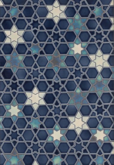 Pratt & Larson -- mosaic pattern -- for Max's bathroom ? Islamic Patterns Wallpaper, Arabic Mosaic Pattern, Islamic Arabesque Pattern, Arabic Mandala, Islamic Mosaic, Owen Jones, Arabic Style, Islamic Patterns, Embossed Metal