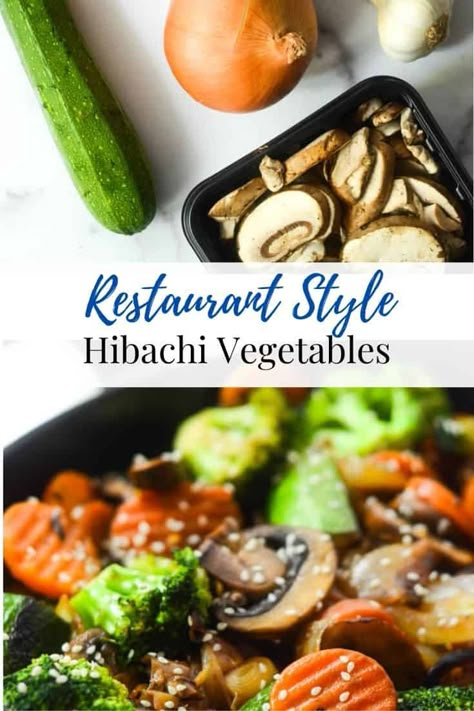 Hibachi Vegetables in 20 Minutes | Worn Slap Out Quick Camping Meals, Hibachi Vegetables Recipe, Easy Hibachi, Camping Lunch Ideas, Meals For Camping, Hibachi Vegetables, Hibachi Recipes, Camping Lunch, Camping Meal Planning