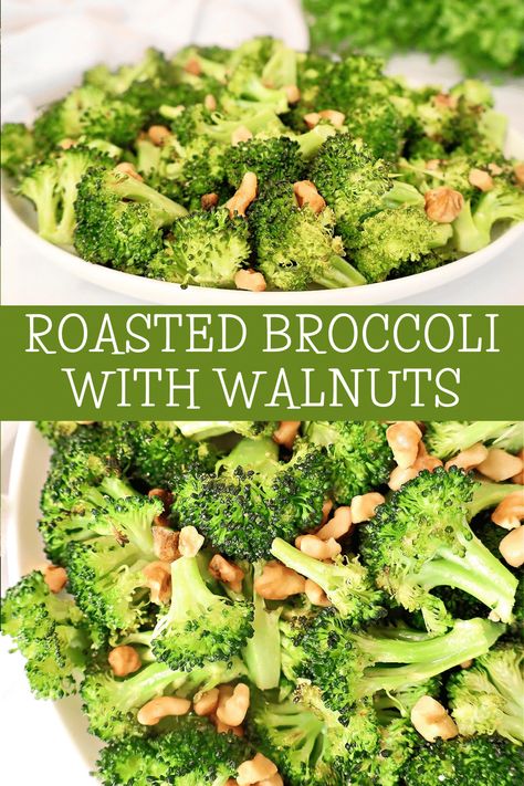 Vegan Christmas Recipes, Garlic Green Beans, Walnut Recipes, Roasted Walnuts, Grilled Tofu, Vegan Thanksgiving Recipes, Frozen Broccoli, Fresh Broccoli, Vegan Thanksgiving